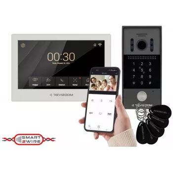 Videotelefon REVIZOOM RM-T273HD bílý 7 inch s venkovní stanicí RC-212HD-CK1