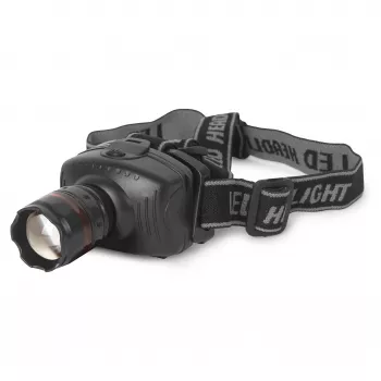 Čelová svítilna ENTAC EHL-ZOOM-1W-PL Zoom 1W LED, černá