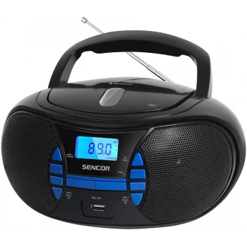 Radiopřijímač SENCOR SPT 2700BK CD/BT/MP3/USB/FM Boombox černý