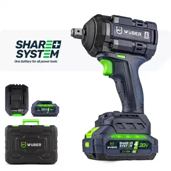 WUBER W04604 Brushless Impact Wrench, 20 V