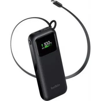 Powerbanka Belkin UltraCharge Smart Display 11 000 mAh 60 W – černá