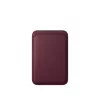 Peněženka Apple iPhone FineWoven s MagSafe – burgundská