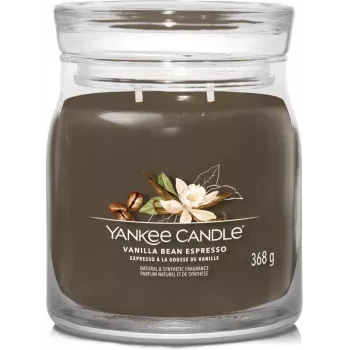 Středně velká vonná svíčka Yankee Candle Vanilla Bean Espresso (1701388E)