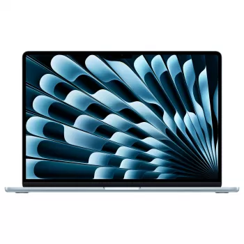Notebook Apple MacBook Air 15 inch M5 10jádrový procesor 10jádrový GPU 24 GB RAM 512 GB SSD – blankytně modrý, německá klávesnice s Touch ID (CTO)