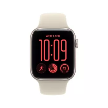 Chytré hodinky Apple Watch SE 3 GPS + Cellular 40 mm, hliníkové pouzdro Starlight se sportovním páskem Sand - S/M