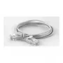 Slim patch kabel WANTEC Cat6a U/UTP RJ45, 2,8 mm, 1,5 m, bílý