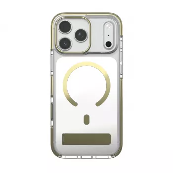 Pouzdro Zagg Santa Cruz Snap Metallic se stojánkem pro iPhone 18 Pro Max / 17 Pro Max, zlaté