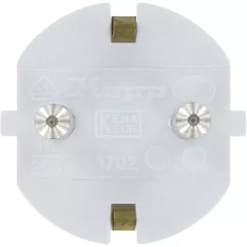 Zástrčka Schuko Kopp, jednodílné pouzdro, do 3x1,5 mm², 16A, 250V~, IP20 (16731N)