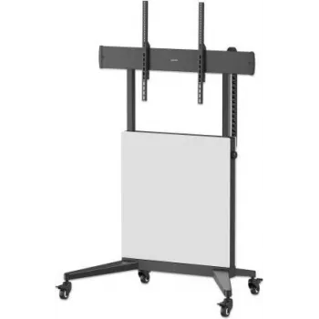 Mobilní TV stojan na kolečkách Manhattan, 50–100 inch, 35–80 kg, výškově nastavitelný Lift&Lock, černý (462730)