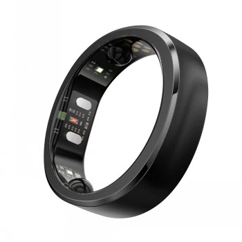 RingConn Smart Ring Gen3 pro ženy a muže - matná černá, velikost 12