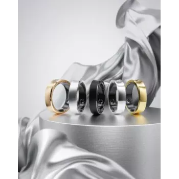RingConn Smart Ring Gen3 pro ženy a muže - matná černá, velikost 12