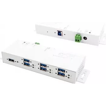Rozbočovač EXSYS EX-1189HMVS-3W USB 3.2 Gen 1 (3.1 Gen 1) Type-B, bílý