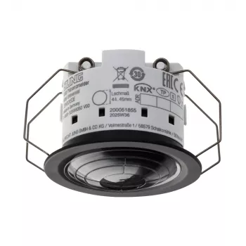 Přítomnostní detektor Jung KNX Presence Detector Mini Standard s měřením teploty, Secure IP (337001SDE)