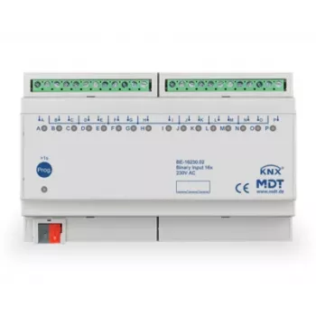 Binární vstup MDT BE-16230.02 16násobný 8TE DIN lišta 230VAC