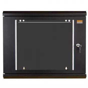 IT-BUDGET TAUNUS 19 inch síťový rozvaděč, 12U, hloubka 600 mm, skleněná dvířka, uzamykatelný, černý