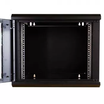 IT-BUDGET TAUNUS 19 inch síťový rozvaděč, 12U, hloubka 600 mm, skleněná dvířka, uzamykatelný, černý