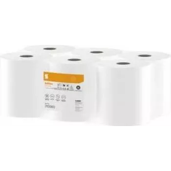 Role ručníků satino by wepa HiCycle, 1vrstvá, 300 m, 100% recyklát, vysokobílá, 6 rolí (315560)