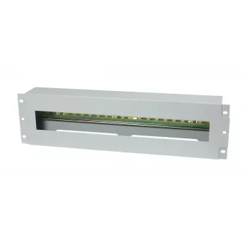 Allnet 19 inch 3U DIN Rail Panel for Circuit Breakers, Depth 61 mm, Front Mounting, Light Grey (ALL-S0002257)