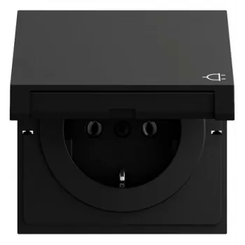 Zásuvka SCHUKO Gira 445474 KD, System 70, černá