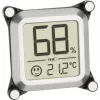 TFA Dostmann Humidor Thermo-Hygrometer, Silver, 30.5056.54