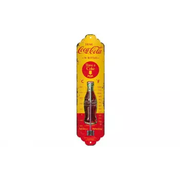 TFA Dostmann NOSTALGIC ART Coca Cola Thermometer Yellow, Red