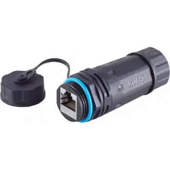 S/CONN RJ45 síťová spojka, Cat6, IP68, krátké provedení, outdoor (08-01048)
