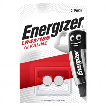 Alkalická knoflíková baterie Energizer LR43, 2 ks