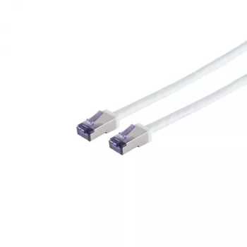 Propojovací kabel S Conn Maximum Connectivity Cat6a S/FTP RJ45, 0,25 m, bílý
