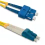 Optický patch kabel Qoltec SC/UPC na LC/UPC Single-Mode Duplex, 2 m