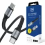 Kabel USB-C na USB-C 3mk Hyper Cable N-Series, 0,5 m, 60 W, PD 3.0, QC 3.0, černý