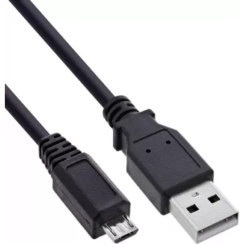 USB 2.0 kabel InLine Micro-USB na USB-A, 2 m, černý