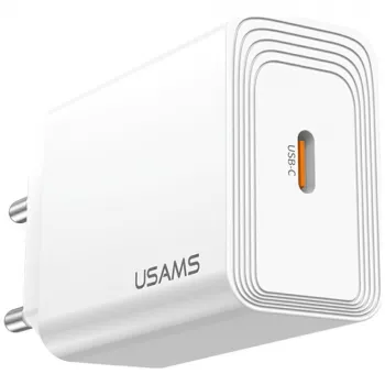 Nabíječka Usams T69 20W USB-C bílá