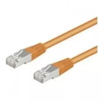 Propojovací kabel Goobay Cat5e F/UTP RJ45, 1 m, oranžový