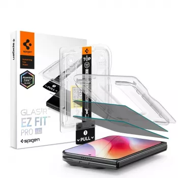 Ochranná fólie na displej Spigen Glas.TR EZ Fit Pro HD AC Privacy pro iPhone Duo, 2 ks