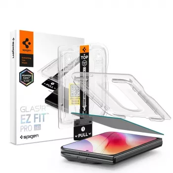 Ochranná skleněná fólie na displej Spigen Glas.TR EZ Fit Pro AC Privacy pro iPhone Duo (AGL12016)