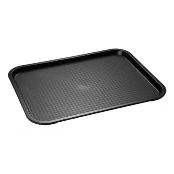 Tác na fast food APS 350 x 270 mm, výška 20 mm, polypropylen, černý (531)