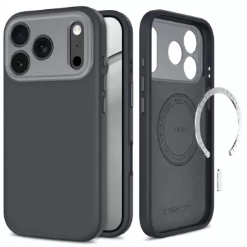 Pouzdro MagSafe Tech-Protect UNIQ CC pro iPhone 17 Pro / 18 Pro, antracitově šedé