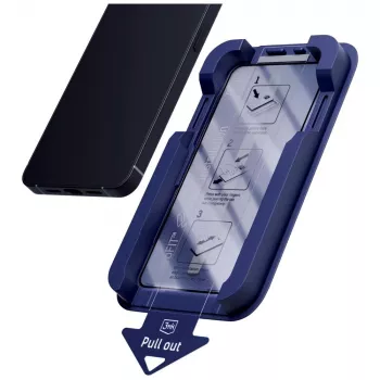 Ochranné sklo 3mk HardGlass Max Privacy s aplikátorem pro Samsung Galaxy A57, černé