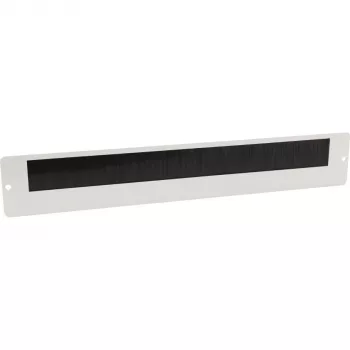 Kabelová průchodka s kartáčky Getfort pro nástěnné rackové skříně, 340 mm, šedá