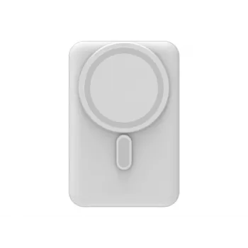 mophie Essentials Magnetic Wireless Power Bank 10K with Stand, White (401118084)