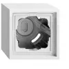 Gira 1-Gang Surface-Mounted Housing with F300 Frame, Pure White (106180)