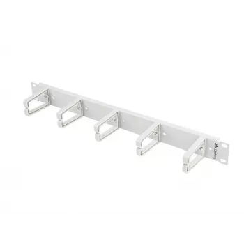Panel pro vedení kabelů Lanberg 19 inch 1U, typ B - šedý (AK-1202-S)