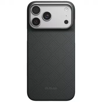 Pouzdro PITAKA Edge Case Argyle MagSafe pro iPhone 18 Pro Max / 17 Pro Max, čedičová černá