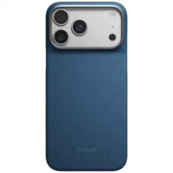 Pouzdro PITAKA Edge Case Argyle MagSafe pro iPhone 18 Pro Max / 17 Pro Max, půlnoční modrá