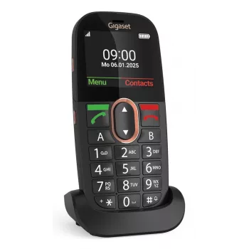 Tlačítkový telefon Gigaset GL695 SIM 4G LTE, černý