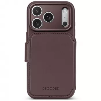 Decoded Leather Detachable Wallet Case for iPhone 18 Pro Max / 17 Pro Max, MagSafe, Chocolat Brown
