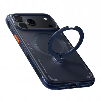 TORRAS Ostand Q3 Air – pouzdro pro iPhone 18 Pro / 17 Pro kompatibilní s MagSafe (deep blue)