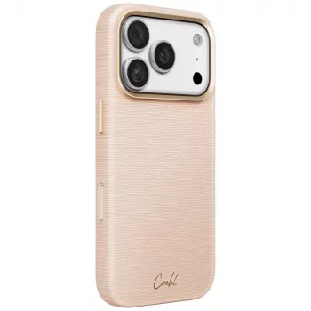 Pouzdro UNIQ Coehl Mirelle pro iPhone 18 Pro / 17 Pro s magnetickým nabíjením, růžové