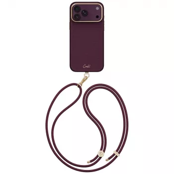 Pouzdro UNIQ Coehl Mirelle pro iPhone 18 Pro Max / 17 Pro Max s magnetickým nabíjením, vínové