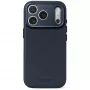 Kožené pouzdro Decoded Leather Backcover pro iPhone 18 Pro / 17 Pro, kompatibilní s MagSafe (midnight)